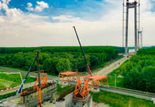 Podul suspendat de la Brăila – încep lucrările la cablurile de susținere