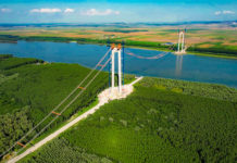 Podul de la Brăila – finalizat în proporție de 50% spune Cătălin Drulă (foto+video)